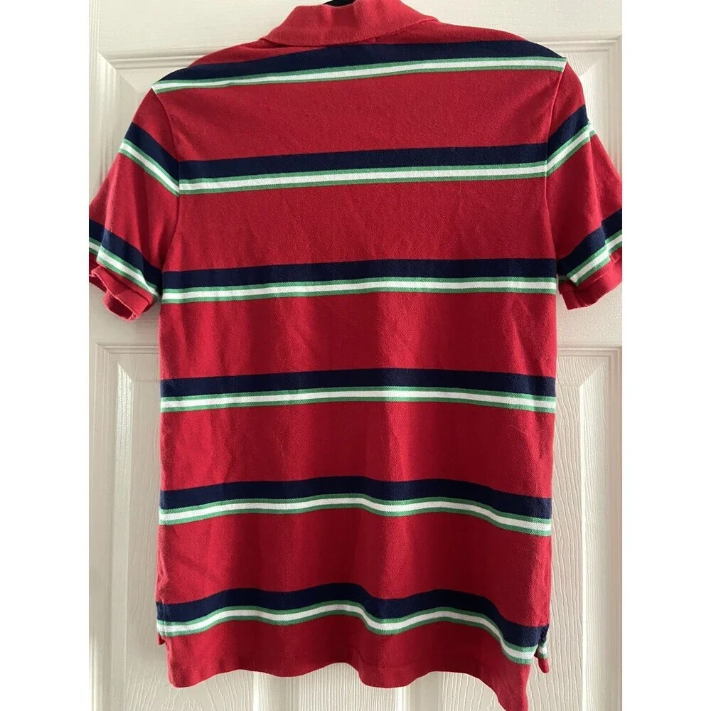 Polo Ralph Lauren Classic Fit Boys Short Sleeve Red Polo Shirt Sz Large 14-16